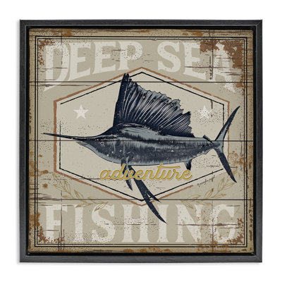 Deep Sea Fishing Adventure Floating Frame, design by Jennifer Pugh
