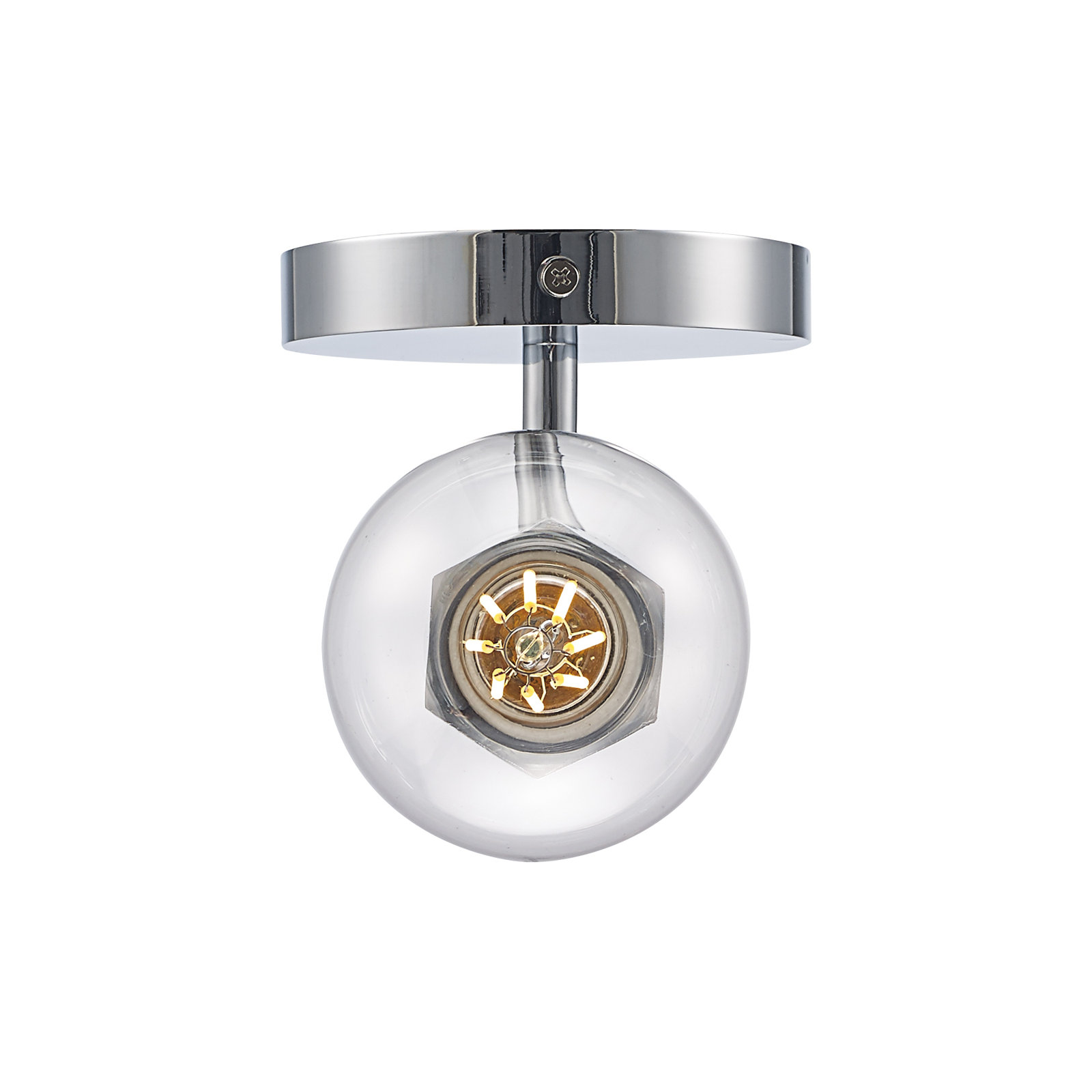 Jodi 1 - Light Dimmable Armed Sconce, Polished Chrome