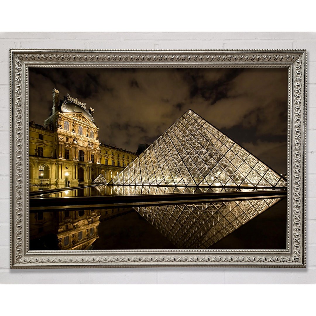 Louvre Museum Paris Frankreich - Einzelner Bilderrahmen Kunstdrucke