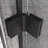 32"X 72" Pivot Bifold Frameless Glass Shower Door 1/4 Inch (6Mm) Tempered Clear Glass Swing Shower Panel In Black Finish, Reversible Installation