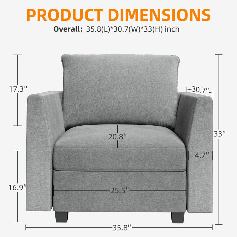 Armrest Module For Modular Sofa Sectional Couch,One Pair Of Left And Right Armrests For Combination Sofa