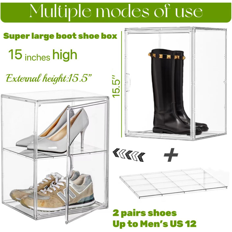 2-pack Xxl Clear Boot Storage Boxes