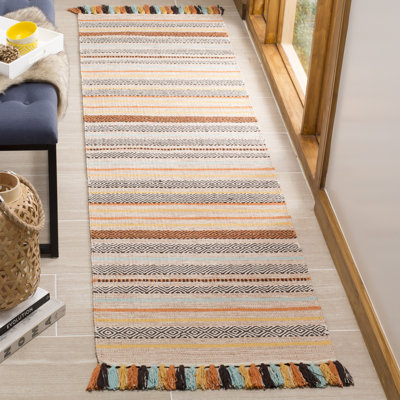Montauk Hand Woven Cotton Striped Rug