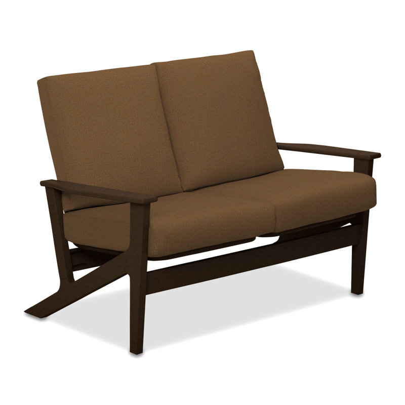 Chrisa 51.5'' Wide Loveseat with Cushions, Marais Classic, Textured Kona