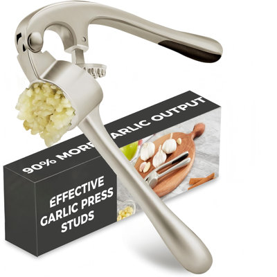This High-Efficiency Garlic Press With Raised Bumps Features A Heavy-Duty Structure That Makes Pressing Easier And More Labor-Saving. It Can Press Garlic And Ginger Into Paste, Is Rust-Proof, Easy To Clean, And Practical For The Kitchen.