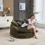 Fauteuil méridienne large avec coussins-472684001