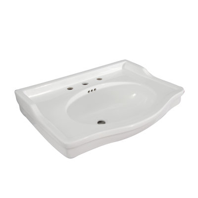 Bassin suspendu au mur ensal, 1 trou, blanc