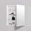 R3 Series Recessed or Surface Mount Frameless Medicine Cabinet with 3 Adjustable Shelves-555572161
