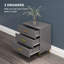 Corbinian 60cm W 3 - Drawer Chest of Drawers