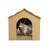 Gingerbread House Corrugated Scratcher - Plain with Gift Box and Catnip, 15"
