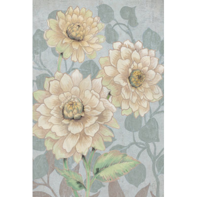 Trois Fleurs III by Timothy O' Toole - Wrapped Canvas Painting