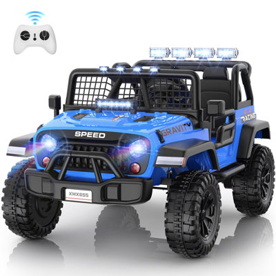 24v Ride On Toys 2-seater Ride On Cars With Remote Control, Electric Truck For Kids, Battery Powered Ride On Truck Car With Battery Display, Music, Led Lights, Bluetooth