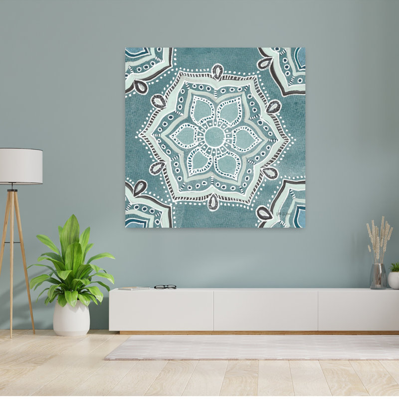 Étoile mandala III, art floral, H 48 po x l 48 po