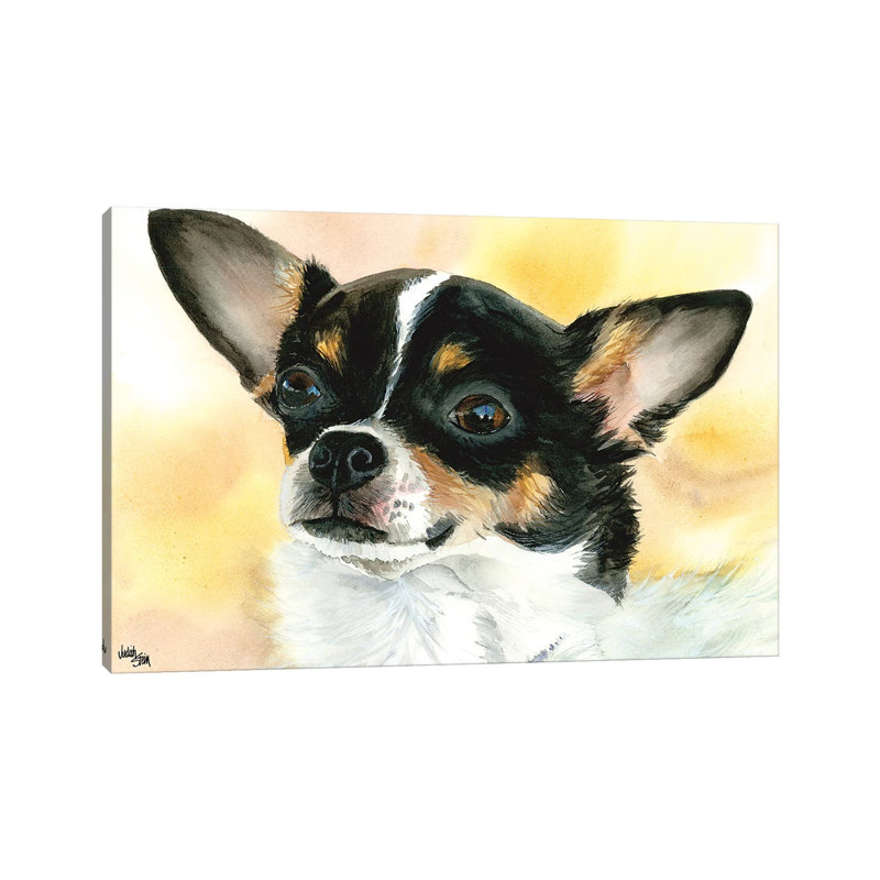 Chi Chi - Chihuahua Dog by Judith Stein - Wrapped Canvas Painting, 101.6 cm H x 66.04 cm W x 1.91 cm D