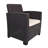 4 Person - 4 Pc Loveseat Conversation Set with Cushions in  Espresso-971590674-951757000
