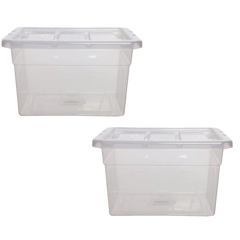 Whitefurze Plastic Storage Tub & Tote, 22L