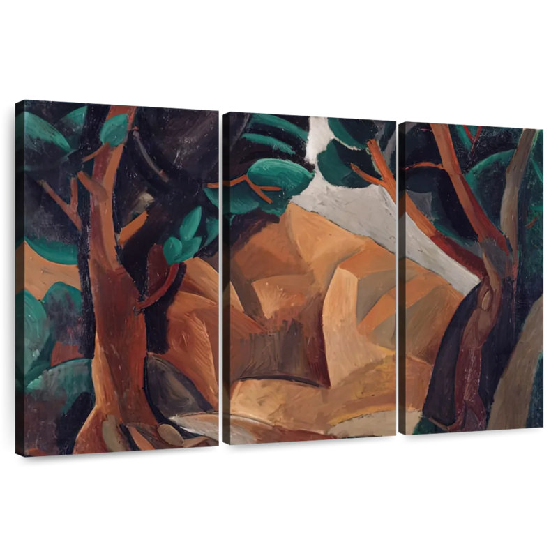 Avery Landscape With Two Figures, 42" H x 65" W