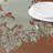 Alvina Gray Table Runner with Elegant Embroidery & Cutout Detailing – Perfect Christmas Decor & Gift