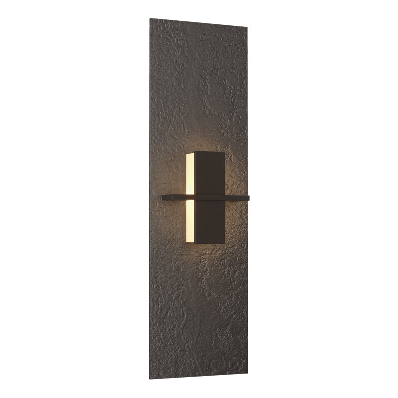 Aperture 1 - Light Flush Mount Sconce, White Art, Oil Rubbed Bronze
