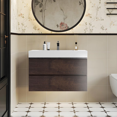 Meuble-lavabo de salle de bain Mid-Century