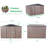10 Ft. W X 8 Ft. D Metal Storage Shed