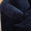 Petit modèle incurvé avec chenille bleue, 3 coussins, aucun assemblage requis, mousse à mémoire de forme pour le confort, animal de compagnie - option tissu