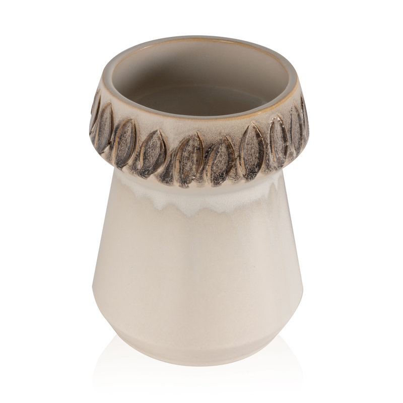 Petit vase de table en céramique Moitoso, H 7 po x l 5,5 po x P 5,5 po