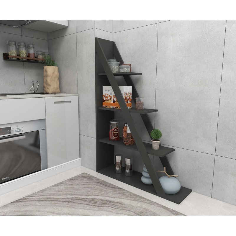 Bookcase 150cm H x 100cm W Etagere Alphonzia, Anthracite