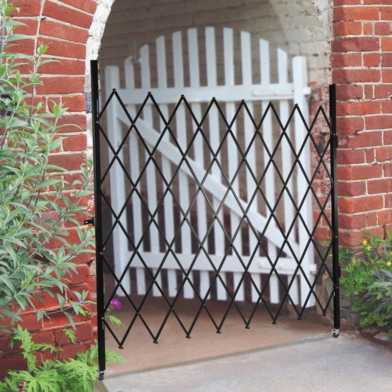 Barrière de sécurité en métal noir, L 78,74 po x H 78,74 po