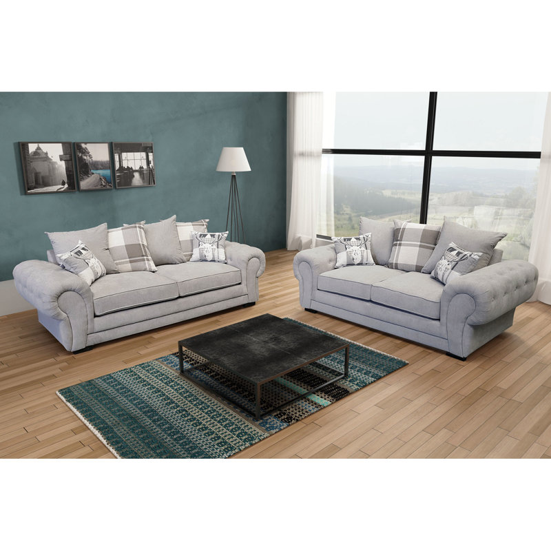 Franciscan 2 - Piece Living Room Set, Light Grey