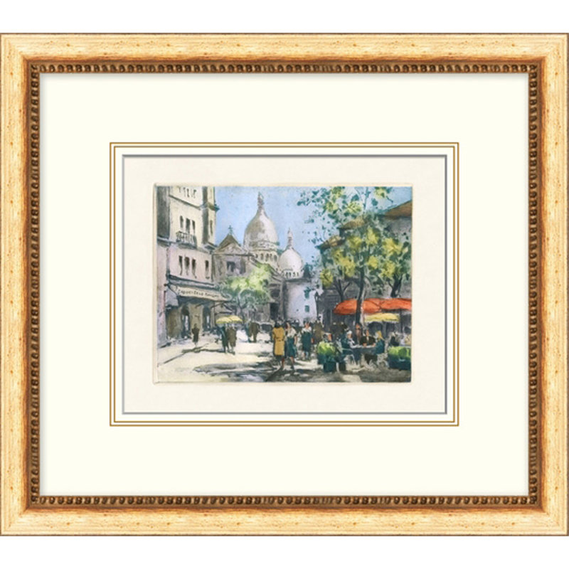 Les Rues de Paris 6 - Peinture encadrée sur papier