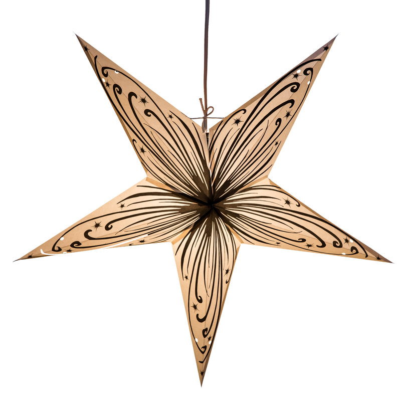Luminaire d’étoile à papier à tourbillons