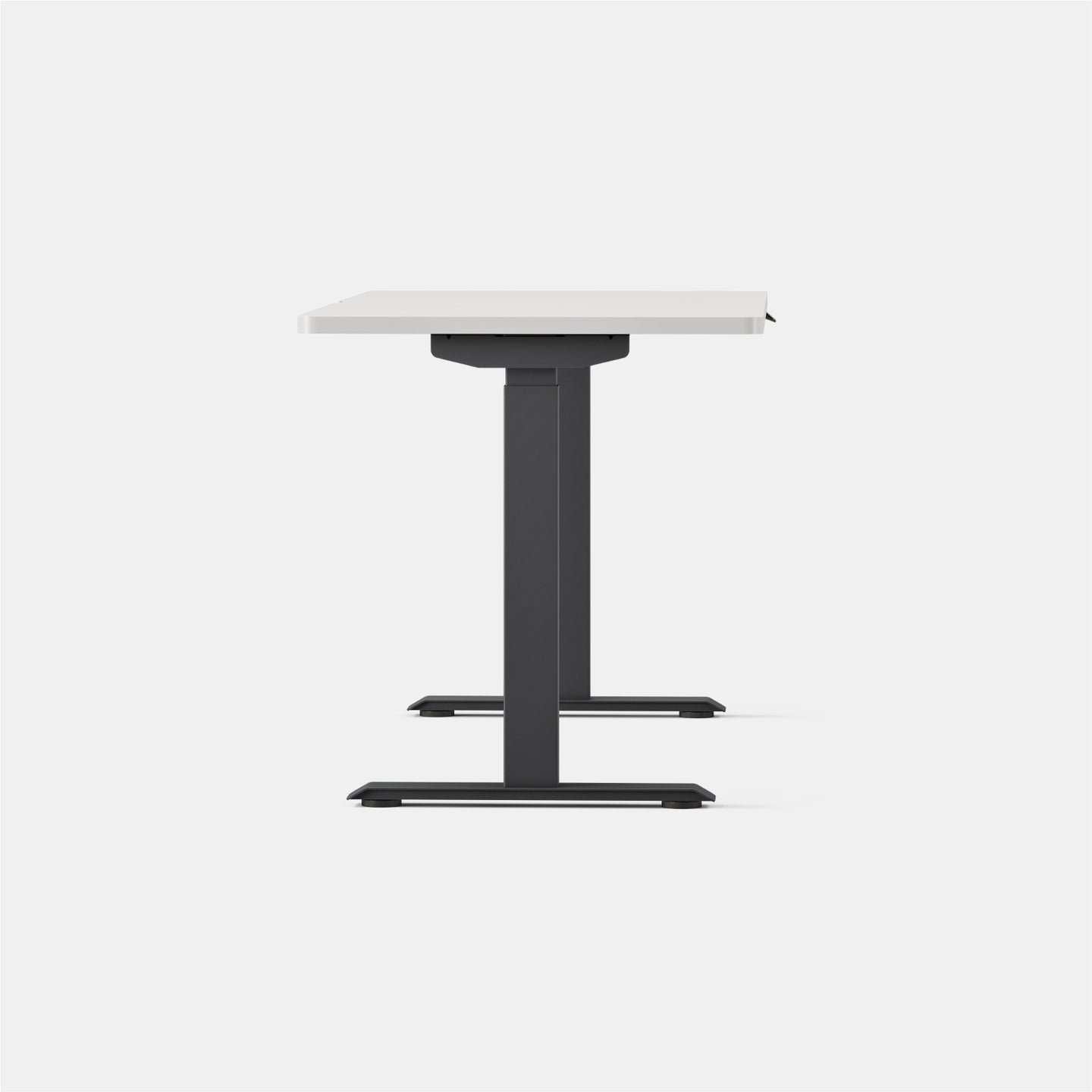 Duo Standing Desk, 47.3" H x 58" W x 27" D, Charcoal, White