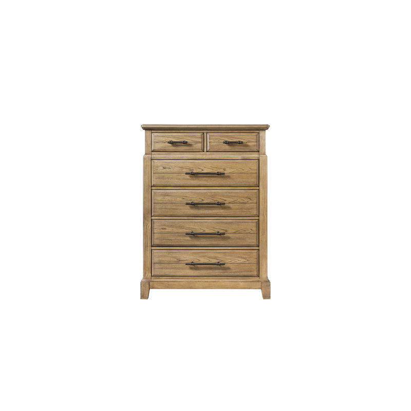 Commode 6 tiroirs - Finition caramel