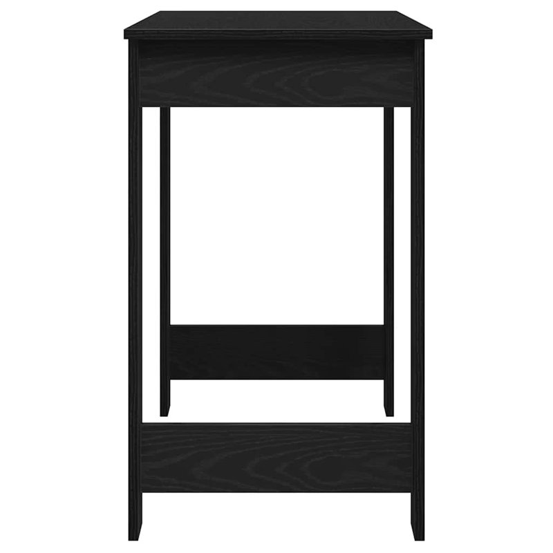 Bureau rectangulaire en bois d'ingénierie standard moderne, Noir