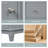 36-Inch Freestanding Bathroom Vanity with Ceramic Sink-2143294599-2143294587