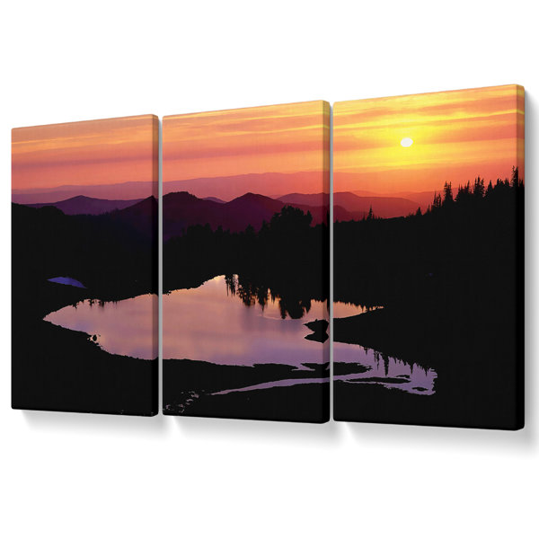 Ebern Designs The River Sleeps - 3 Piece Wrapped Canvas Print | Wayfair ...