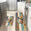 Tapis de cuisine nautique ancre, ensemble de 2 tapis côtiers pour la cuisine et la salle de bain