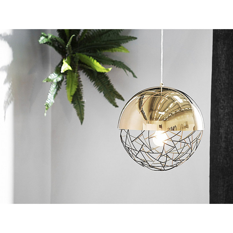 Rosalie 1 - Light Gold Sphere Pendant