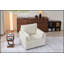 Fauteuil d'appoint rembourré 37,75 pouces en velours côtelé avec poches latérales, canapé simple moderne avec 2 coussins pour le salon et la chambre à coucher