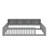 Floor Bed With Storage Cabinets And USB Ports-957043589