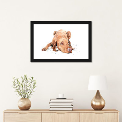 «Vizsla Calm Before the Storm» par EdsWatercolours - impression