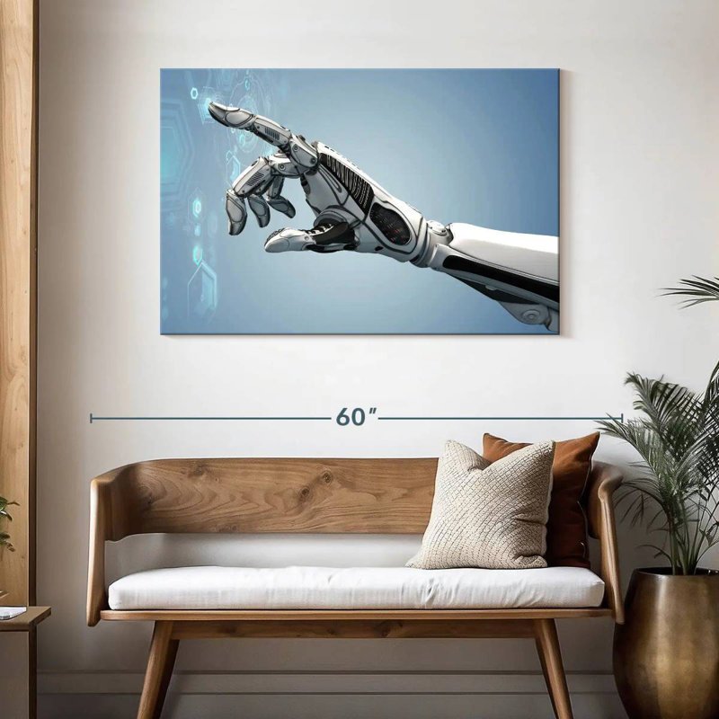Kelan Futuristic Robot Arm, 30" H x 45" W
