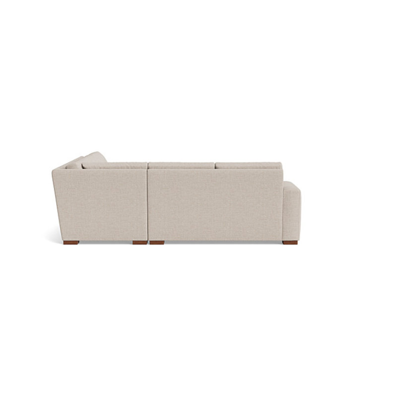 Couch Potato Sectional, Right Hand Facing, Performance Weave - Natural