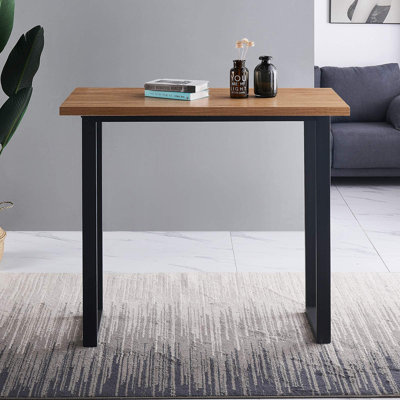 Naisaiah Rectangular Metal Outdoor Bar Table , 60cm cm W 120cm cm D