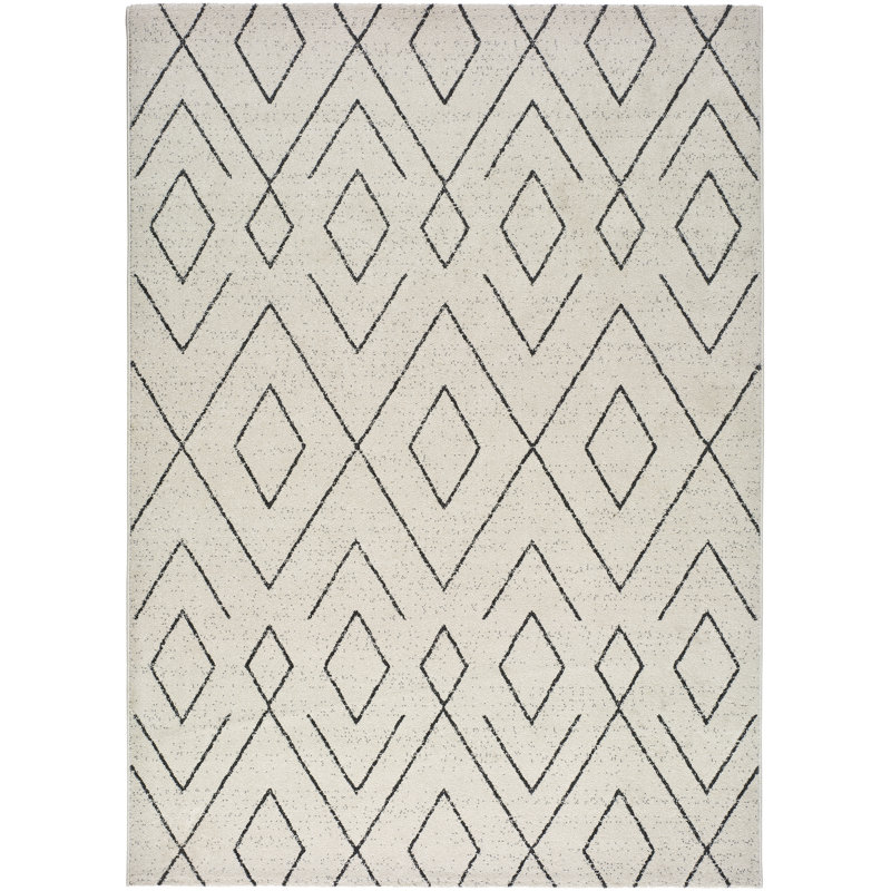 Samir Geometric Area Rug, Rectangle 40 x 200cm