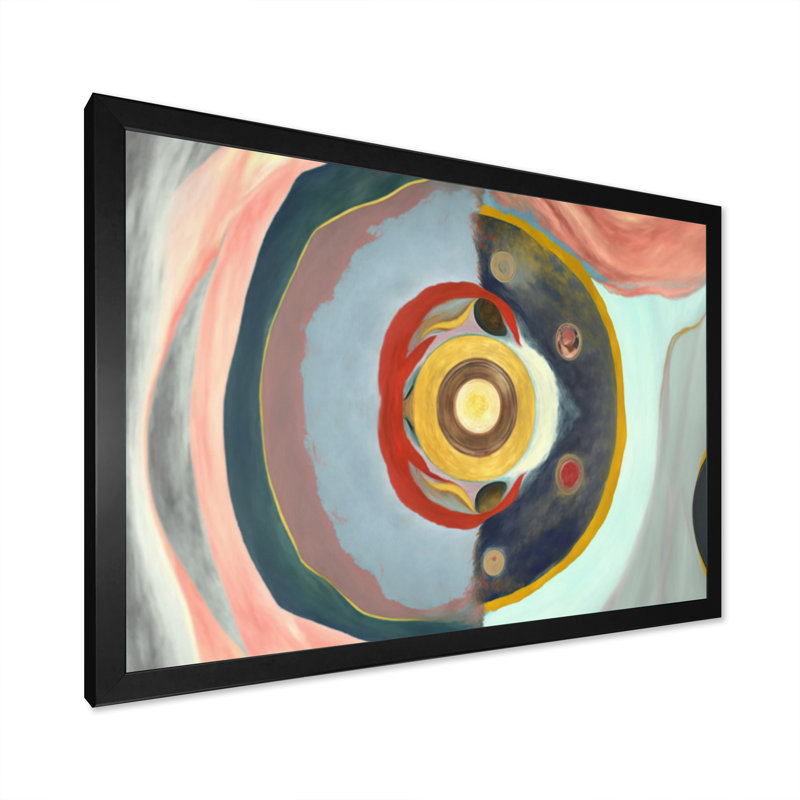 Mystic Terra Rosa Sagesse V 53, Toile avec cadre photo noir, H 12 po x l 20 po x P 1 po