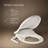 PureWash M250 Round Bidet Toliet Seat, Manual Non-Electric Bidets for Existing Toilets-20789745