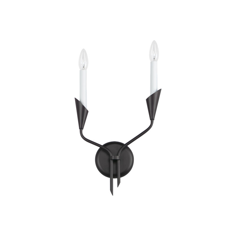 Azaireyah Steel Candle Wall Light