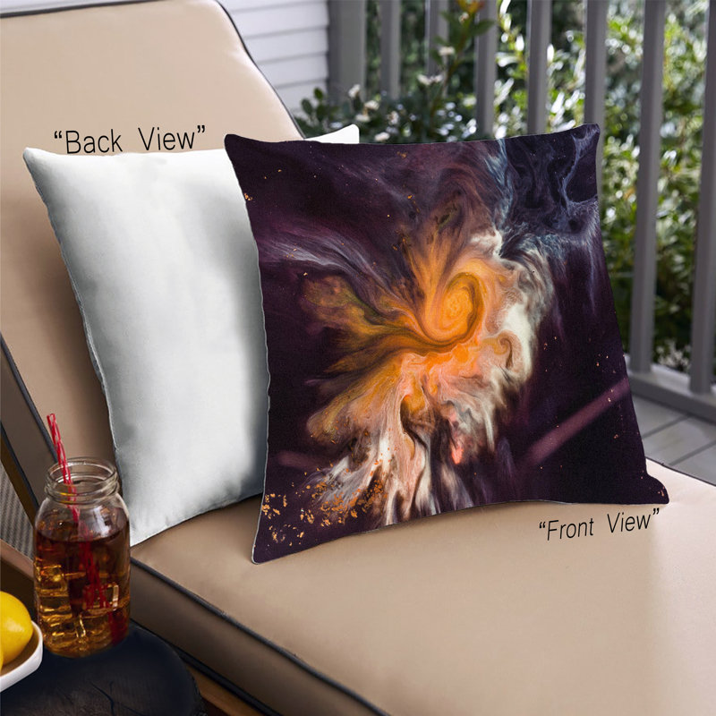 Outdoor Throw Pillow, Microsuede